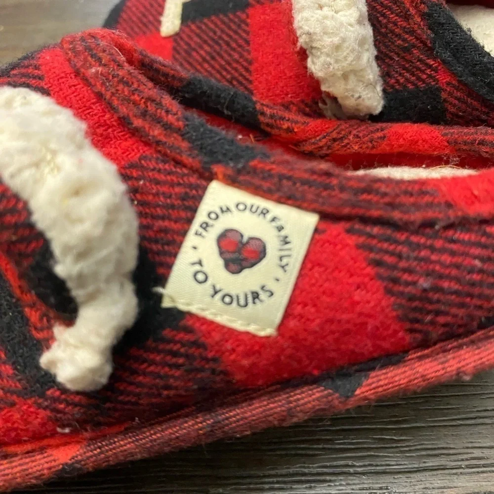 Dearfoams Kids and Toddlers Lil Bear Baby Bear Christmas Holiday slippers 13-1